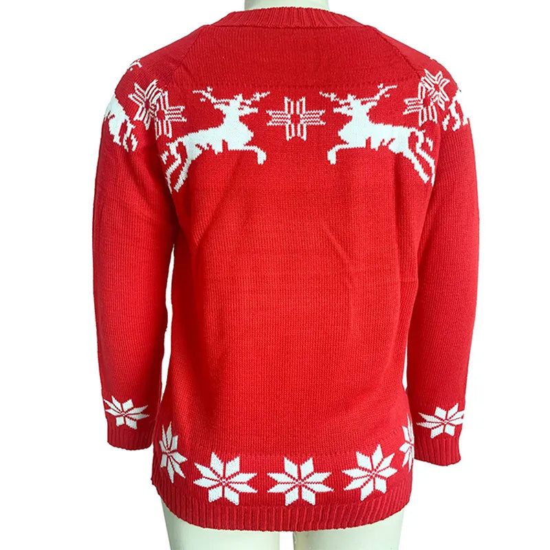 Reindeer Print Sweater