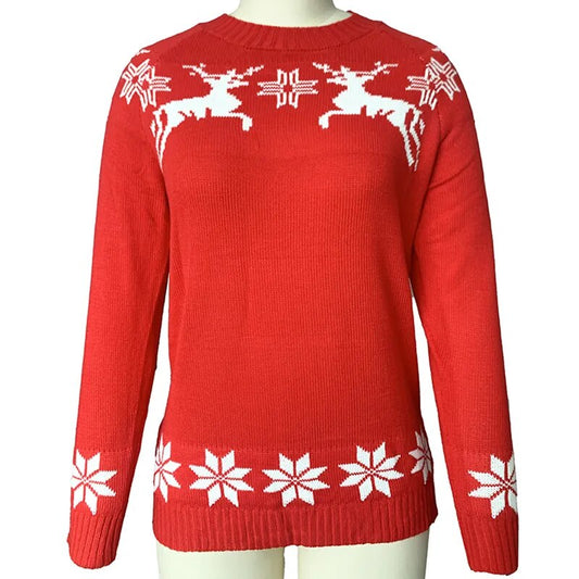 Reindeer Print Sweater