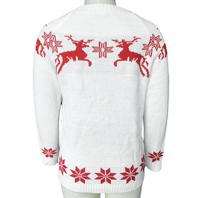 Reindeer Print Sweater