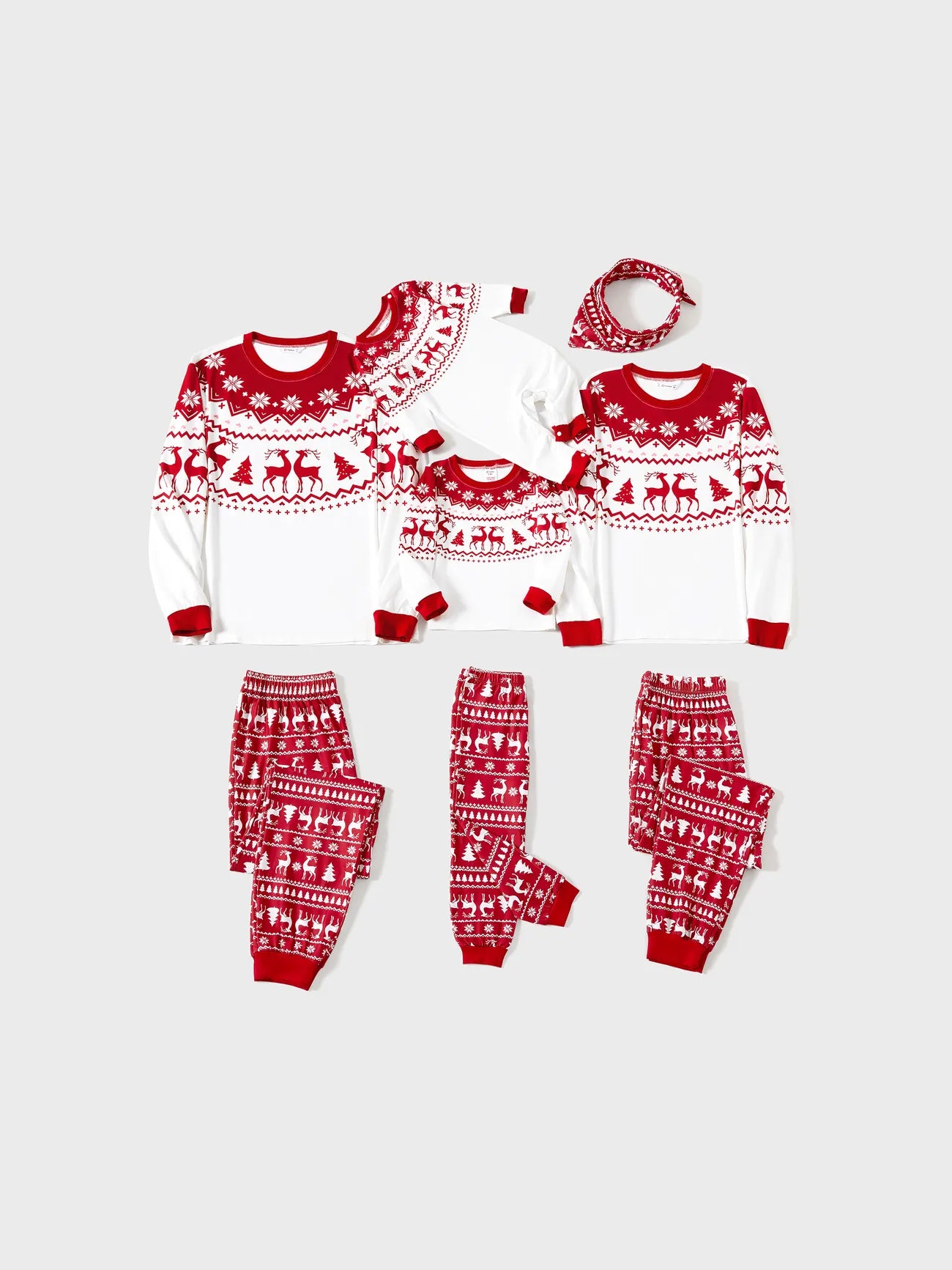 Christmas Reindeer Snowflakes Patterned Family Set Baby 3M