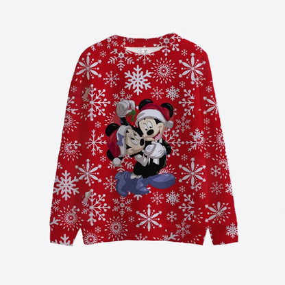 Christmas Themed Minnie And Mickey Sweatshirt Style 2