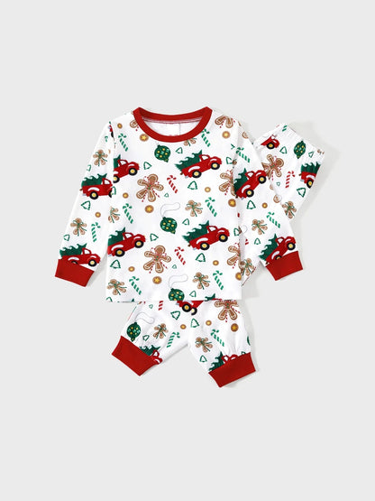 Christmas Tree Patterned Family Matching Set Kids