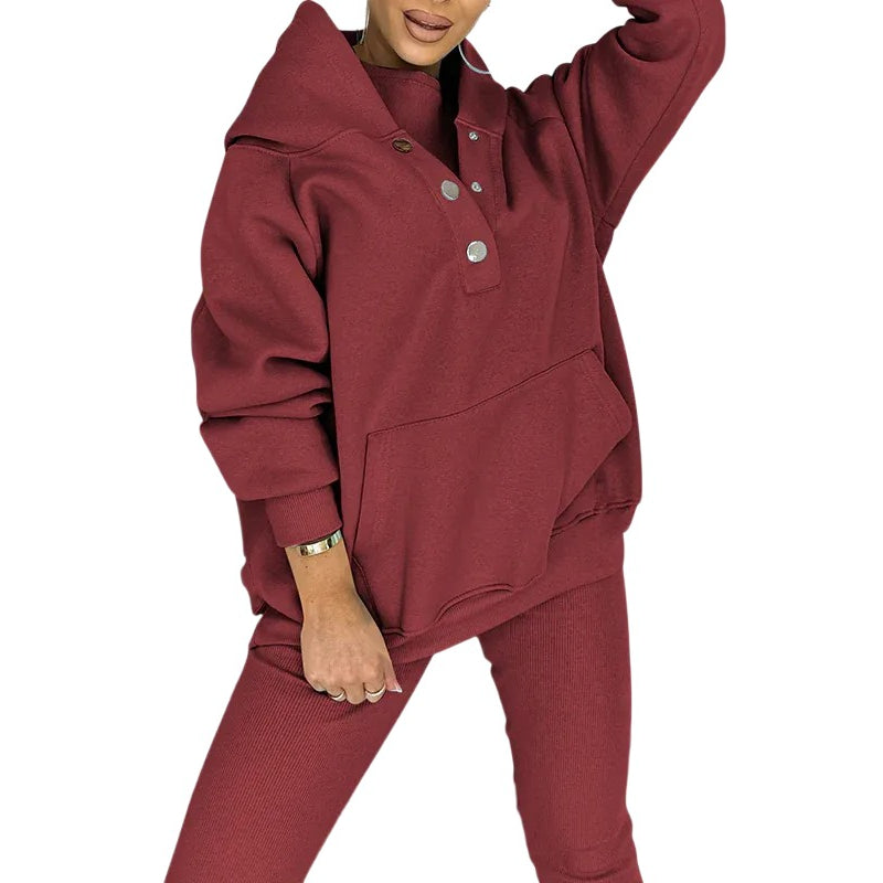 Comfort Loungewear Set Burgundy