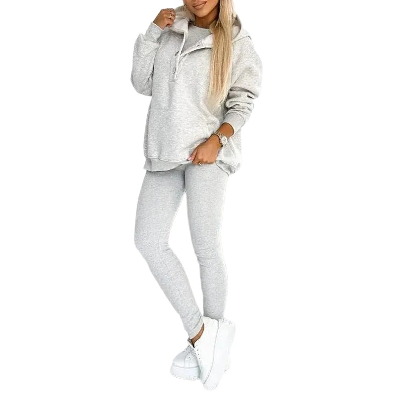 Comfort Loungewear Set Light Gray