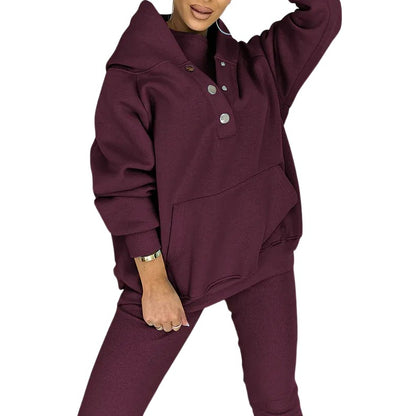 Comfort Loungewear Set Dark Purple