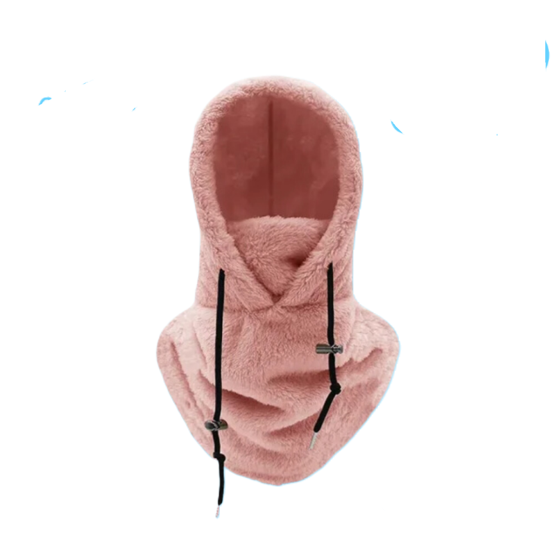 Cozy Fleece Winter Hood Pink