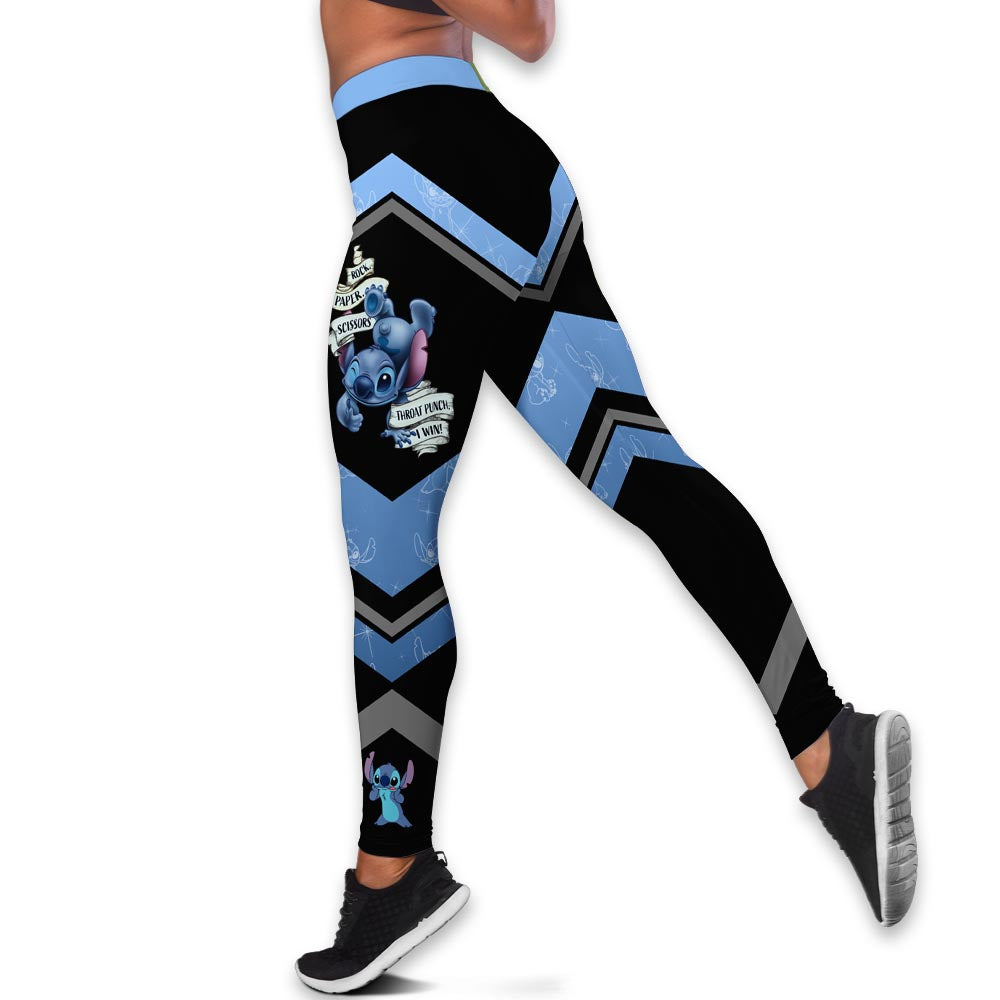 Custom Stitch Themed Hoodie And Leggings Set Leggings