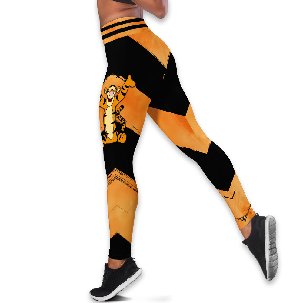 Custom Tiger Pattern Hoodie And Leggings Set