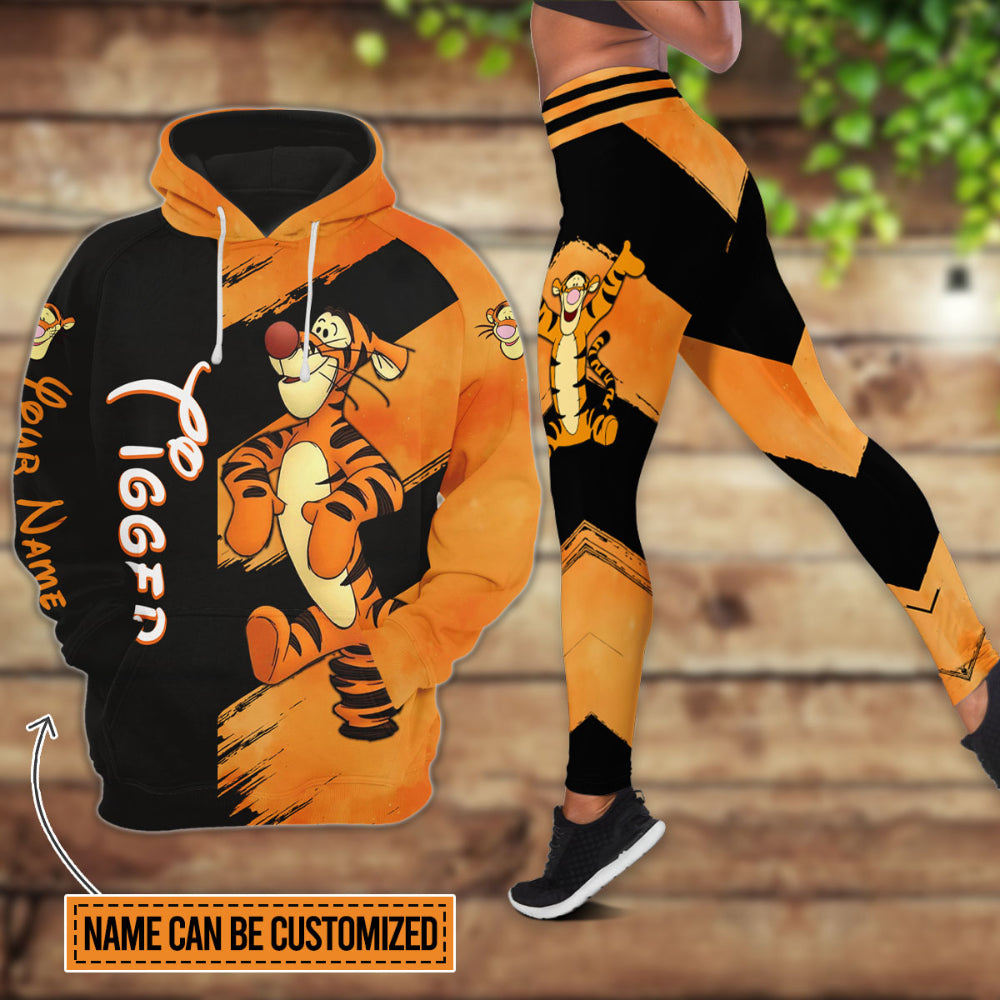 Custom Tiger Pattern Hoodie And Leggings Set Hoodie And Leggings Set