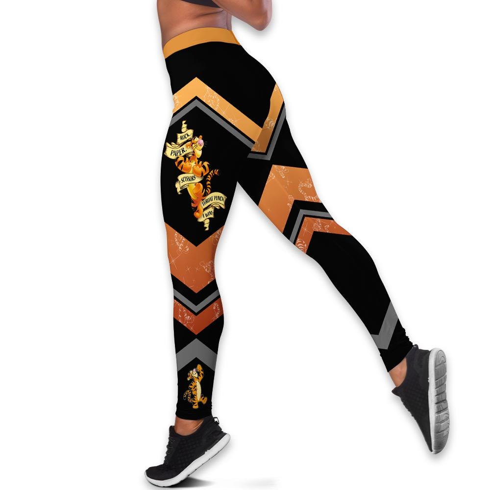 Custom Tiger Themed Hoodie And Leggings Set Leggings