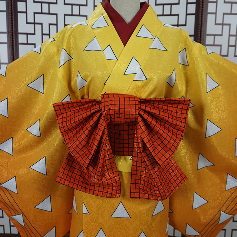 Kimetsu No Yaiba Halloween Agatsuma Zenitsu Carnival Costume