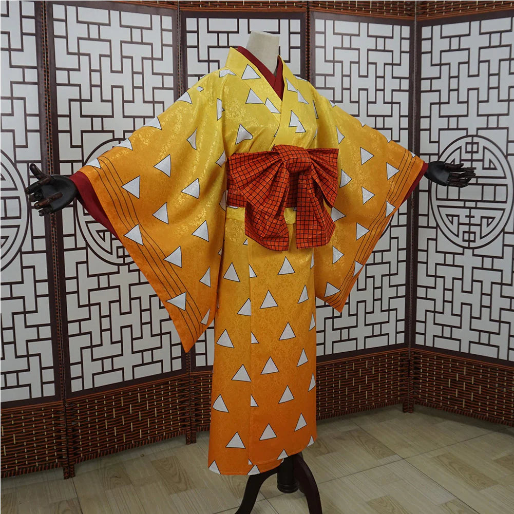 Kimetsu No Yaiba Halloween Agatsuma Zenitsu Carnival Costume