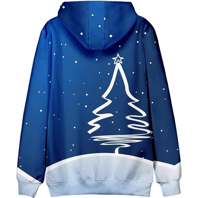 Festive Christmas Tree Graphic Hoodie