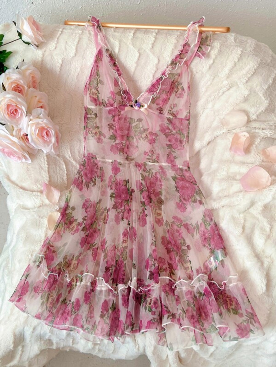 Floral Chiffon Slips