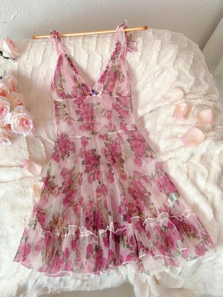 Floral Chiffon Slips