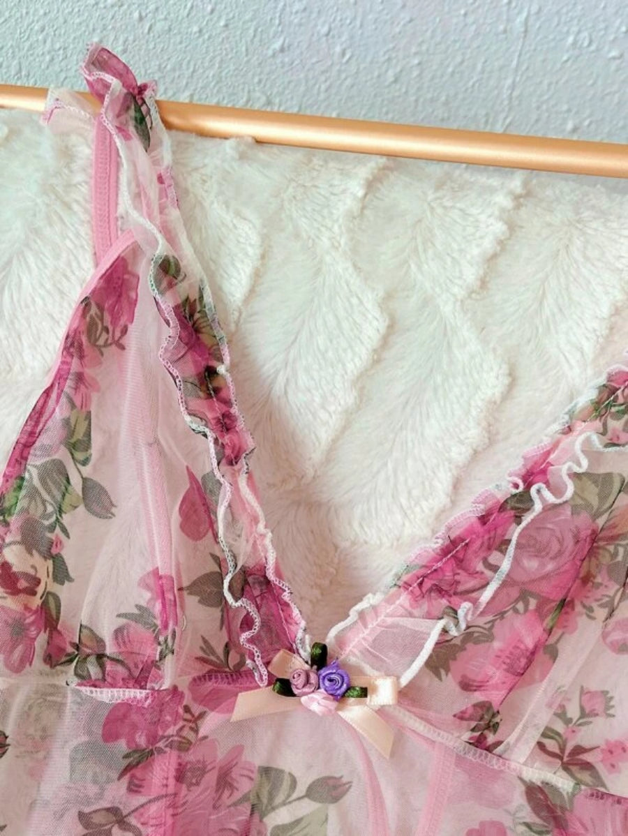 Floral Chiffon Slips