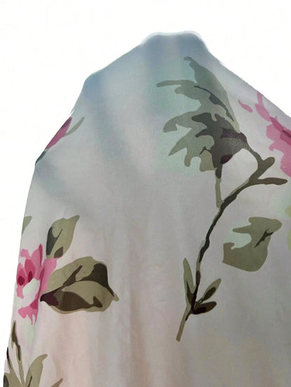 Floral Print Contrast Binding Cami Nightdress