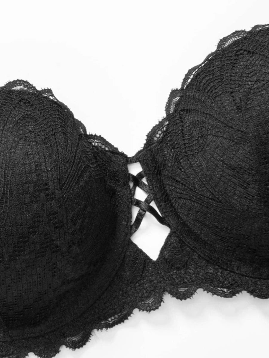 Flower Lace Underwire Bra