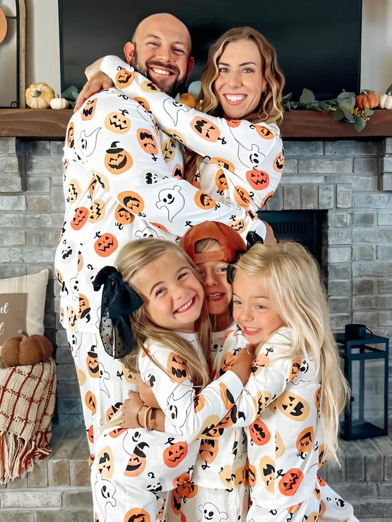 Halloween Printed Family Pajama Set Woman S