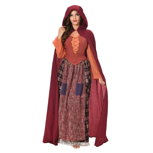 Hooded Halloween Themed Cloak Suit One Size