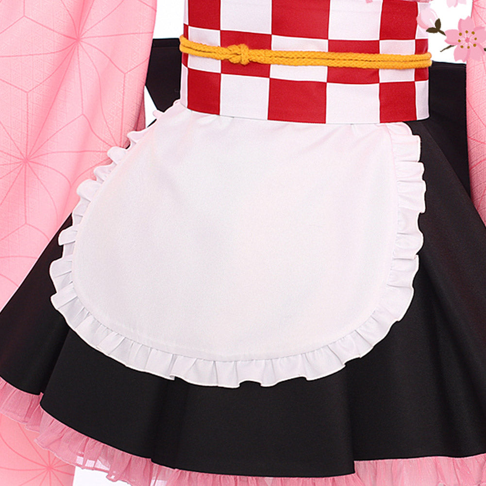 Kamado Nezuko Maid Outfit Cosplay Costume