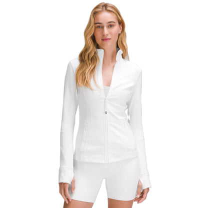 Elegant Zippered Jacket White