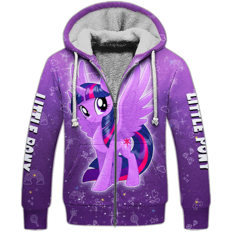 Little Pony Activewear Set Fleece Zipper Hoodie