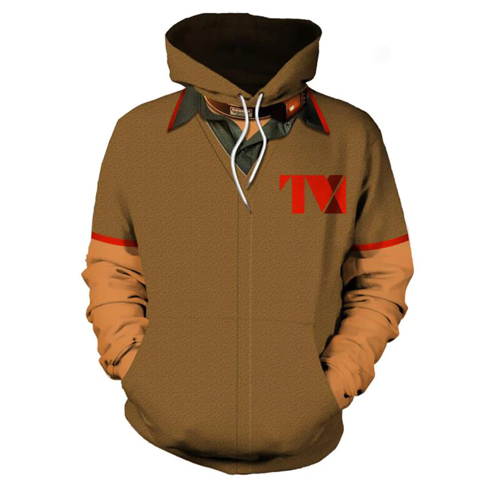 Loki 3D Printed Casual Streetwear Hoodie XXL