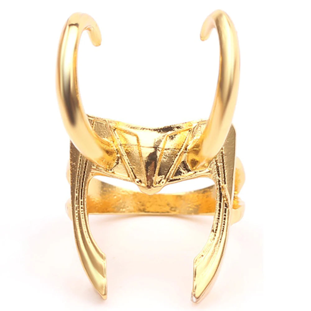 Loki Helmet Golden Ring Costume