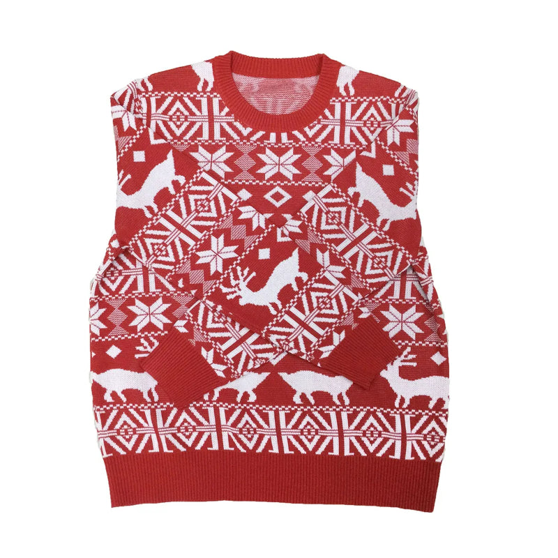 Long Sleeve Christmas Themed Sweater