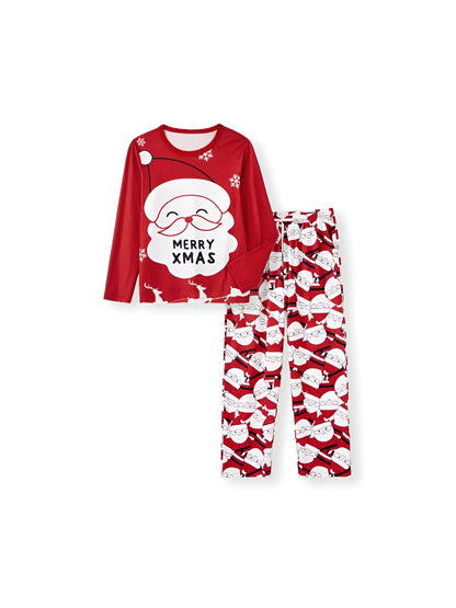 Merry Christmas Printed Family Matching Pajama Set Women