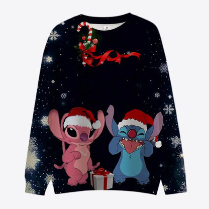 Mickey And Minnie Christmas Theme Sweatshirt Style 2