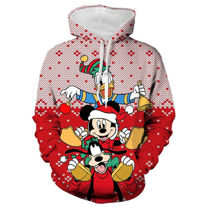 Mickey Minnie Print Christmas Hoodies Style 2