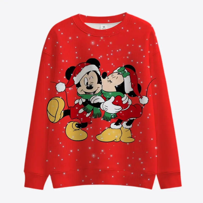 Mickey Minnie Pattern Christmas Sweatshirts