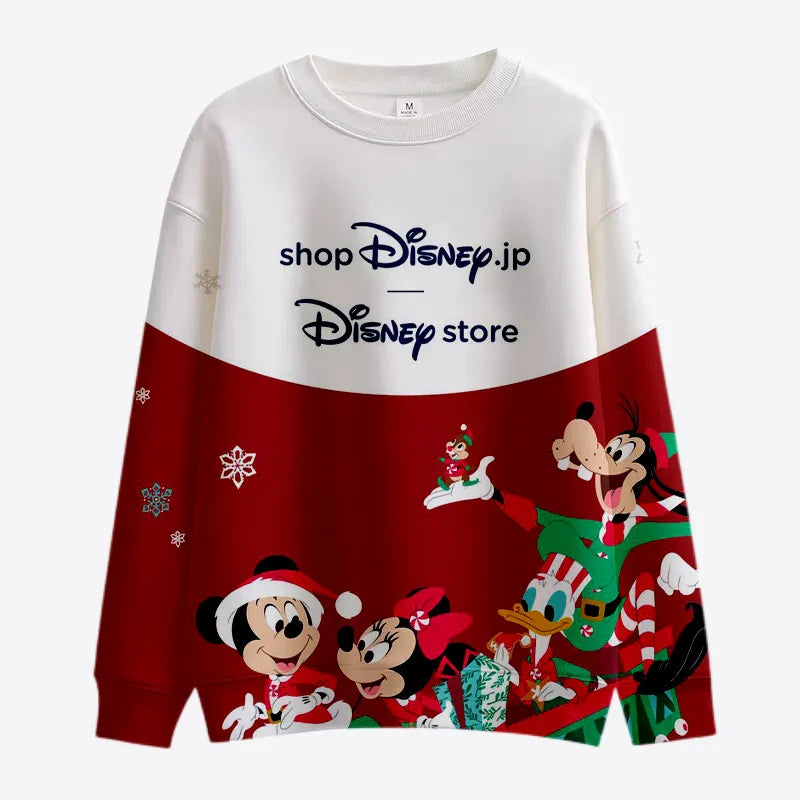 Mickey Minnie Print Christmas Sweatshirts