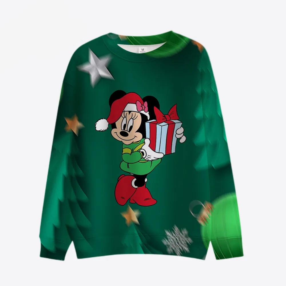 Mickey Print Long Sleeve Sweaters
