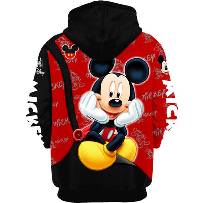 Mickey Mouse Pattern Hoodie And Leggings Set