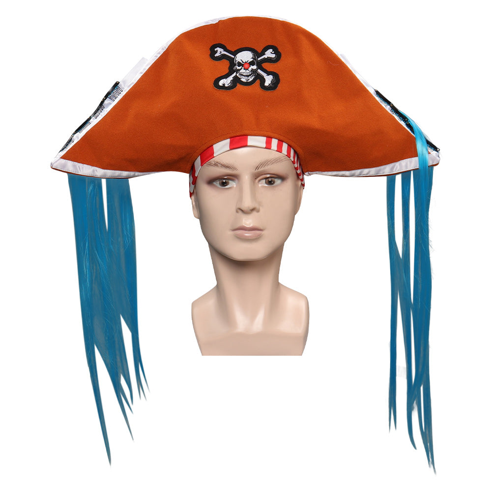 One Piece Buggy Cosplay Cap Headgear Costume