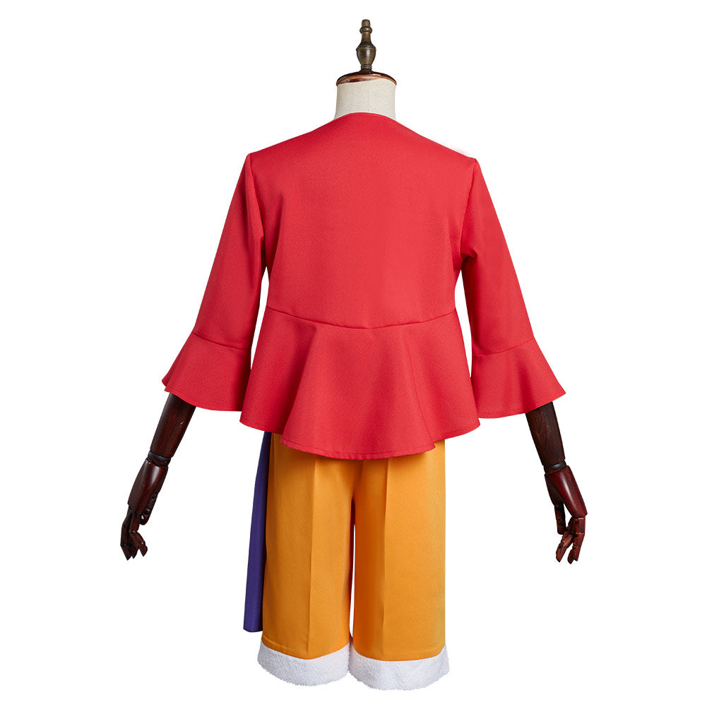 One Piece Monkey D Luffy Cosplay Costume Halloween Carnival Suit