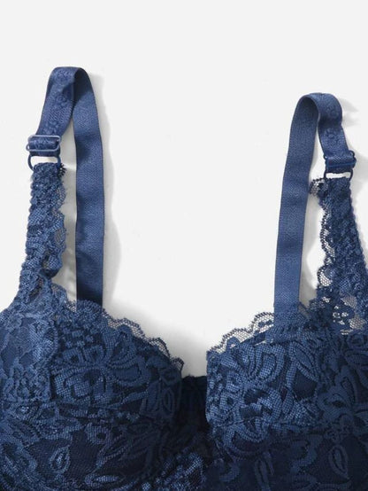 Pack Of 2 Floral Lace Bra