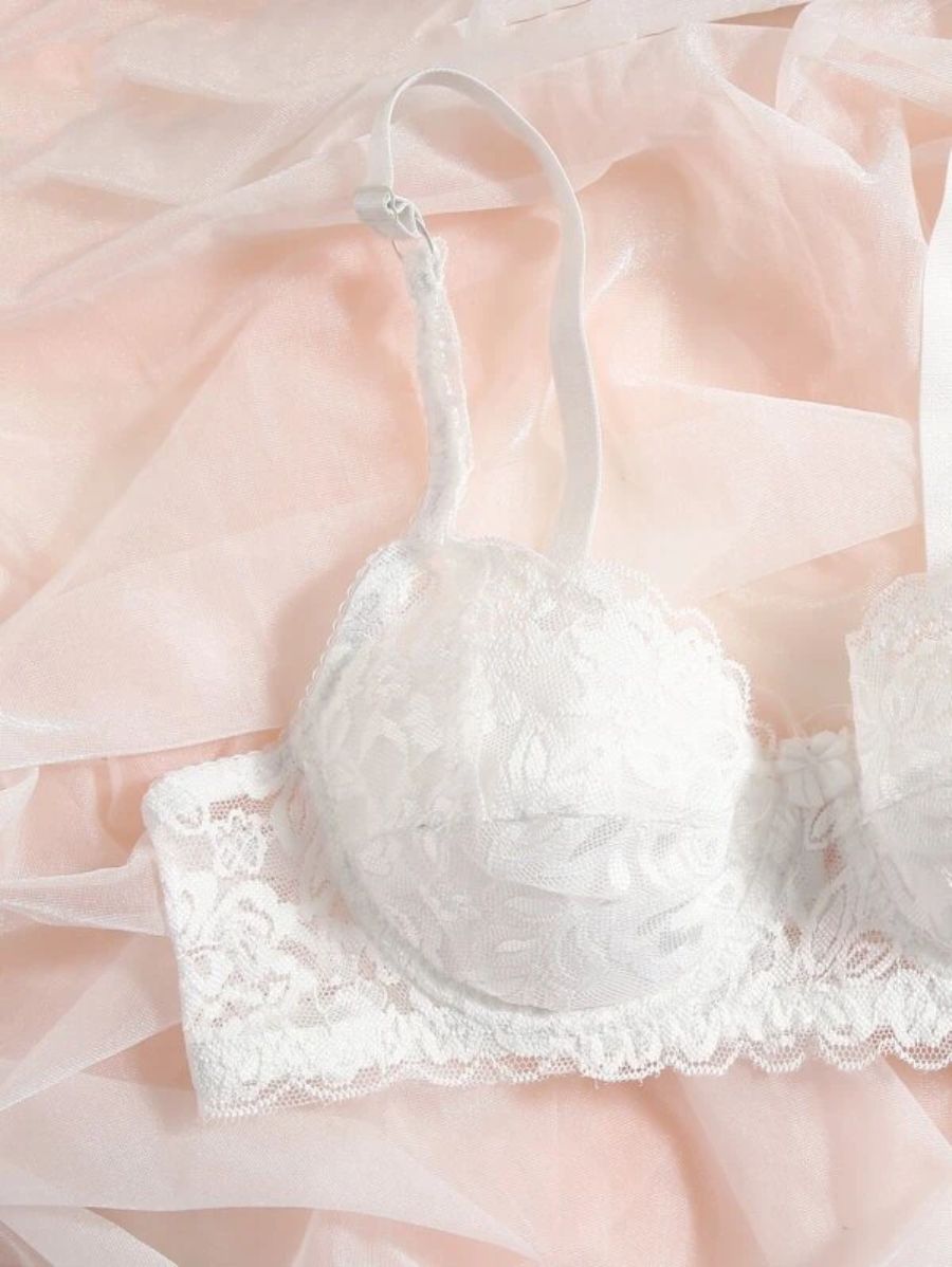 Pack Of 2 Floral Lace Pattern Underwire Bra