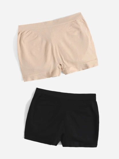 Pack Of 2 Solid Shapewear Shorts