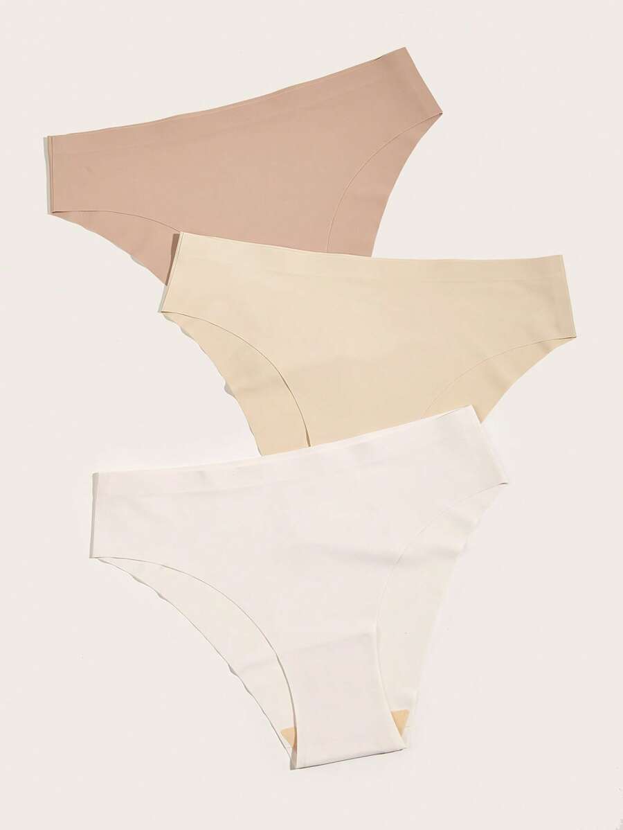 Pack Of 3 Solid Brief