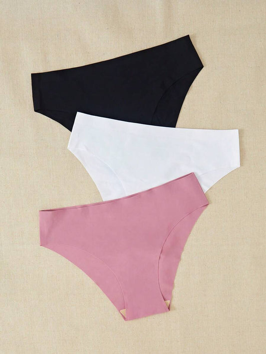 Pack Of 3 Solid Comfy Panty