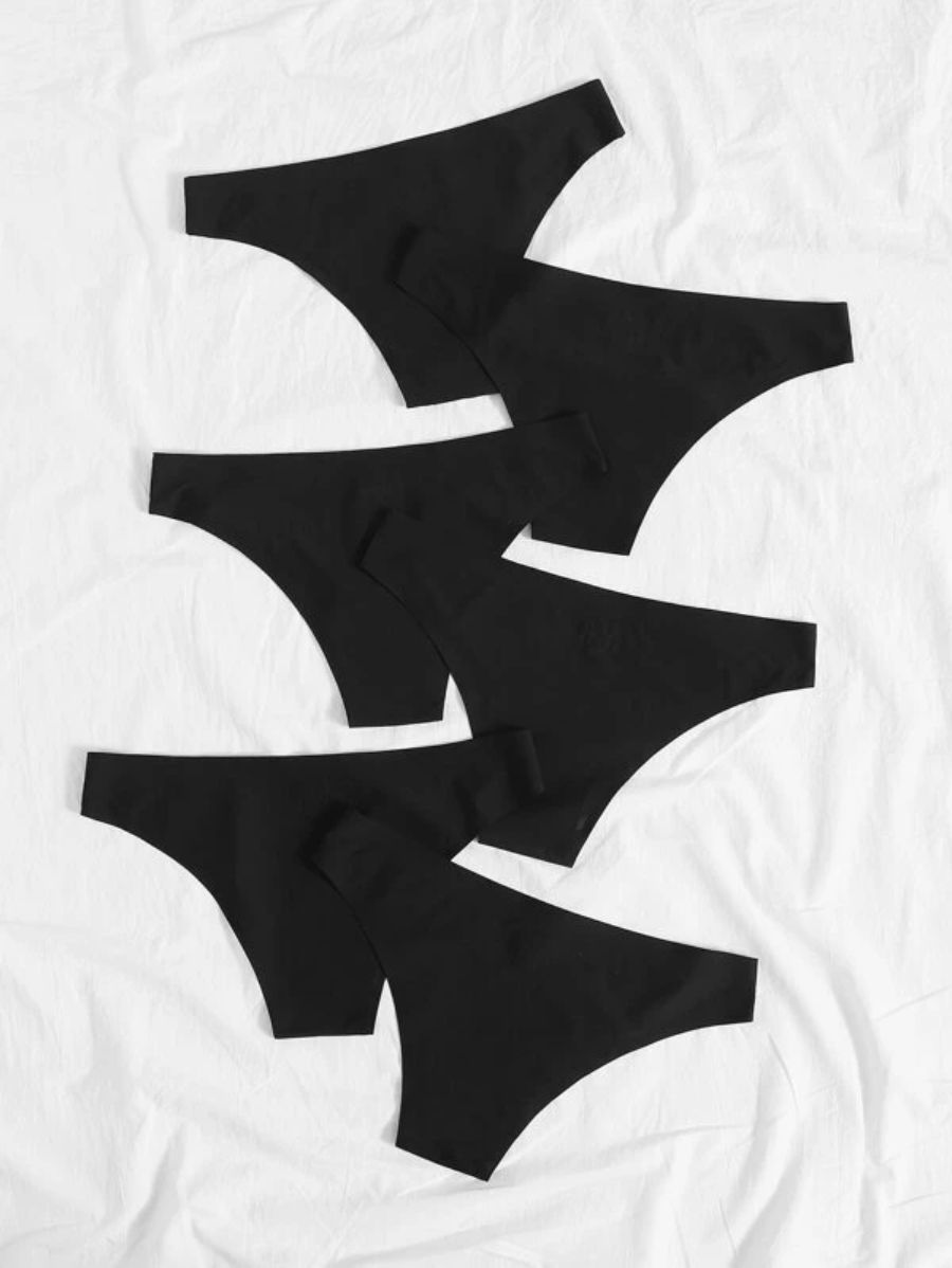 Pack Of 6 Solid Panty Set XL