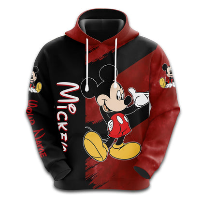 Personalized Mickey Mouse Pattern Hoodie And Leggings Set Hoodie