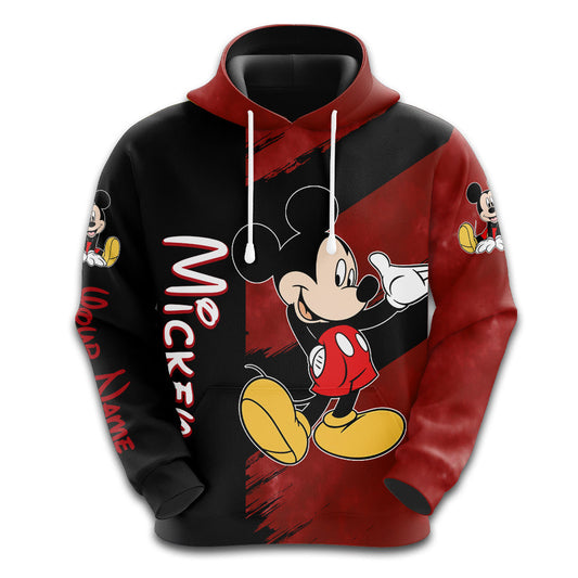 Personalized Mickey Mouse Pattern Hoodie And Leggings Set Hoodie