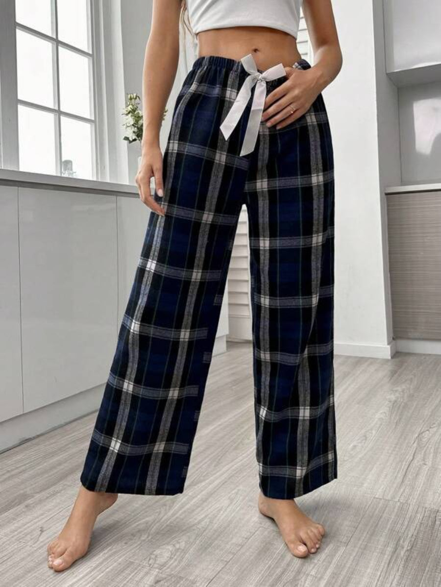 Plaid Print Sleep Pants