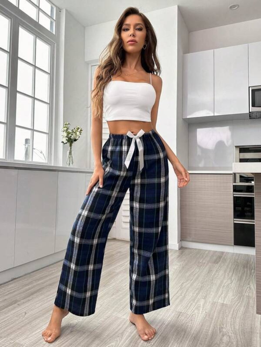 Plaid Print Sleep Pants