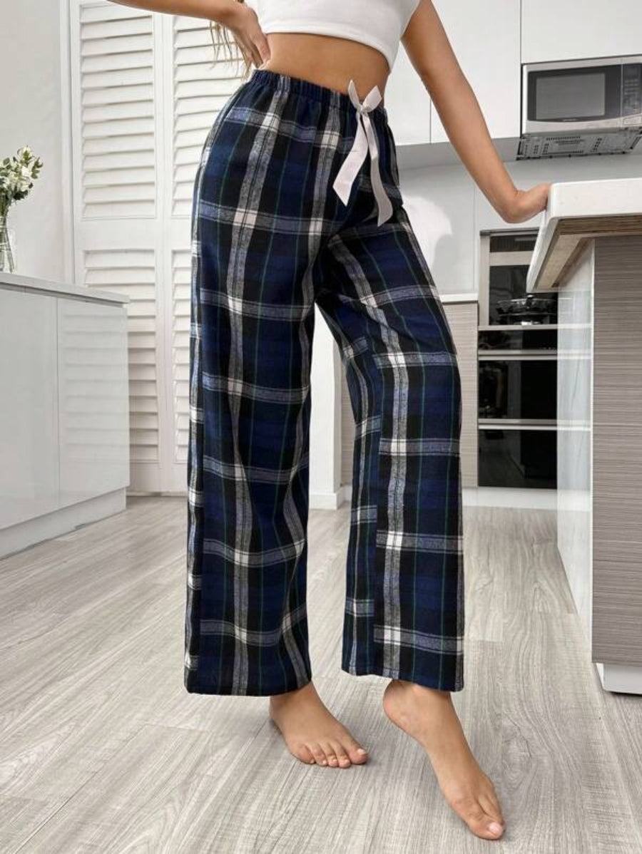 Plaid Print Sleep Pants